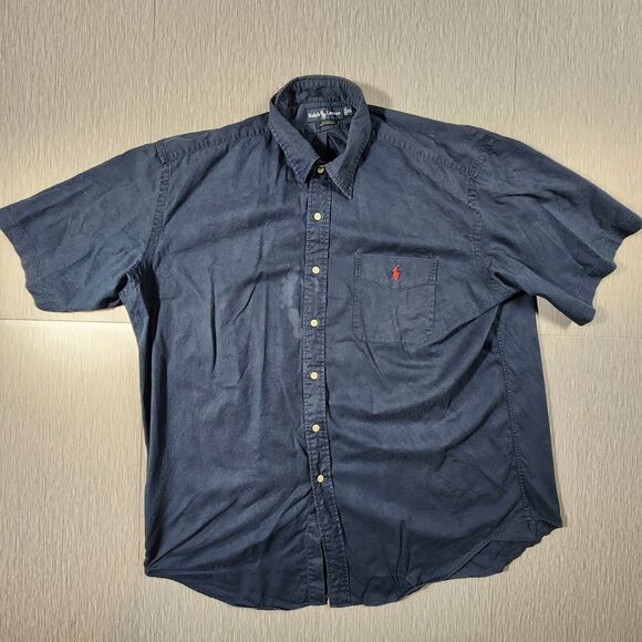 Ralph Lauren Blake Faded Blue Button Down Shirt Red Pony  Blake Mens Size XL - Picture 1 of 13